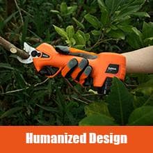 Pruning Shear Battery Powered, Kebtek Cordless Portable Electric Pruner with 2Pack 2Ah Rechargable Batteries -16.8V 25MM(0.98Inch) Cutting Diameter