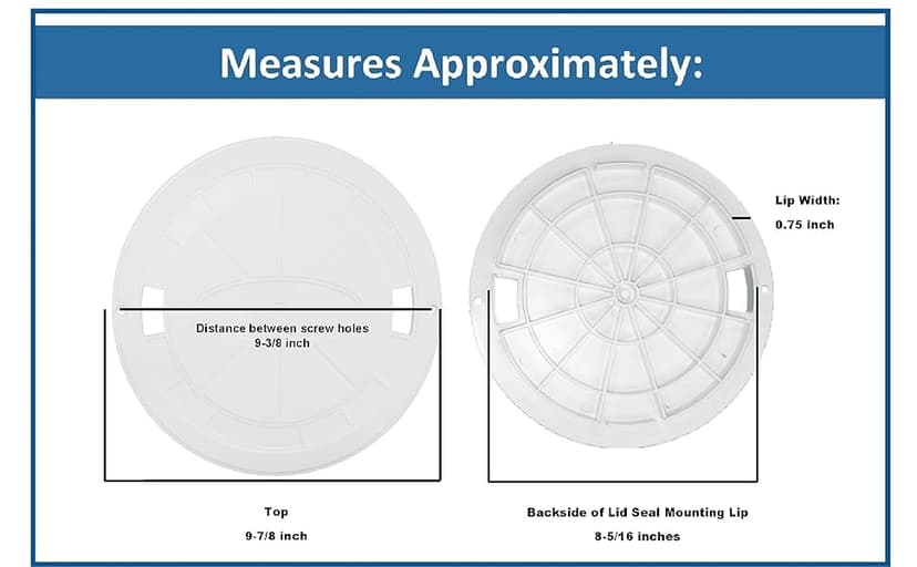 Aftermarket Skimmer Lid Replacement for Hayward Swimming Pool Skimmer Deck Cover SP1070C SPX1070C