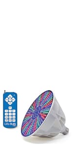 Smart Pool LED Pool Lights for Inground Pool, Wall Mounted, Color Changing with Remote - 75ft Cable, Works with Remote or Phone App - iOS/Android Compatible, Lifetime Replacement Program