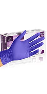 PEIPU Nitrile Gloves,Medical Exam Gloves,Disposable Cleaning Gloves,Powder Free, Latex Free,Non-Sterile Protective Gloves