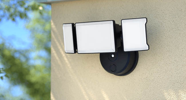 Olafus 60W Flood Lights Outdoor, Switch Controlled 6000LM LED Security Lights, IP65 Waterproof Outside Floodlights, 6500K Exterior Flood Light Fixture Wired for House Yard Porch Eave Black