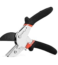 8" Professional Heavy Duty Anvil Pruning Shears with Anti-Rust SK-5 Blades, Garden Shears for Dry Stems and Small Branches, Gardening Scissors, Clippers for Wood, Non-Slip Handle. | LFXP1108S