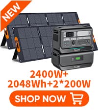 ALLWEI 300W Solar Generator with 100W Solar Panel Included, 280Wh Portable Power Station with AC Outlet USB Port, Solar Powered Battery Generator for Outdoor Camping, Home Backup, Power Outage