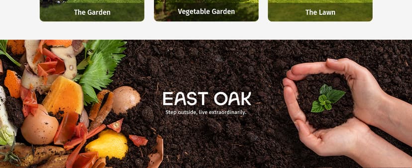 EAST OAK Compost Tumbler Outdoor, 43-Gal Dual Chamber Compost Bin with 2 Sliding Door and Aeration System, Tumbling Rotating Composter Bin for Kitchen, Garden, Yard