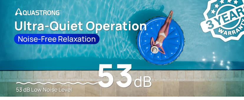 Aquastrong 75,000 BTU Inverter Swimming Pool Heat Pump, 21,000 Gallons Electric Pool Heater for Above Ground and Inground Pool, WiFi Capable Timer, Heating and Cooling Pool Heater 220V