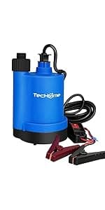 Garden Pump With Hose, 115V 1/10HP 330GPH Mini Electric Water Transfer Pump Waterbed Drain Pump, With Suction Hose Kit.