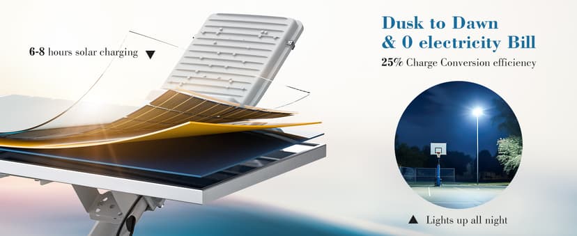 6000W Solar Street Lights Outdoor - 6500K Solar Lights Outdoor Waterproof Dusk to Dawn, High Brightness Street Lights Solar Powered with Remote Control for Yard, Parking lot and Garage