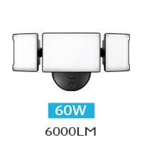 Olafus 60W Flood Lights Outdoor, Switch Controlled 6000LM LED Security Lights, IP65 Waterproof Outside Floodlights, 6500K Exterior Flood Light Fixture Wired for House Yard Porch Eave Black