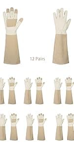 HANDLANDY Rose Pruning Gloves for Men & Women, Long Thorn Proof Gardening Gloves, Breathable Pigskin Leather Gauntlet, Best Garden Gifts & Tools for Gardener