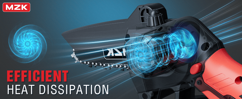 MZK 2-in-1 Cordless Pole Saw & Mini Chainsaw with 3 Replacement Chain, 20V Battery Pole Chainsaw, 4.5" Cutting Capacity, 13ft Reach Pole Saw for Tree Trimming(Battery and Fast Charger Included)