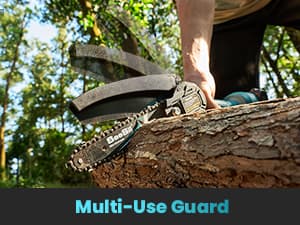 Seesii Mini Chainsaw Cordless 6-inch, Handheld Electric Power Chain Saw with 2 Batteries, for Tree Trimming Wood Cutting, Best Gifts for Dad, Husband