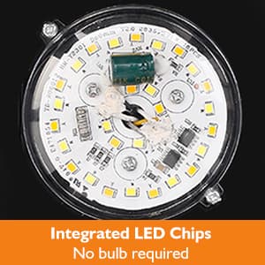 Brightever LED Outdoor Wall Lights, 10W 3000K/4000K/6500K Selectable, 800LM High Brightness Black Exterior Light Fixture with Clear Glass Shade, Waterproof Outdoor Wall Lanterns for Patio, 1 Pack