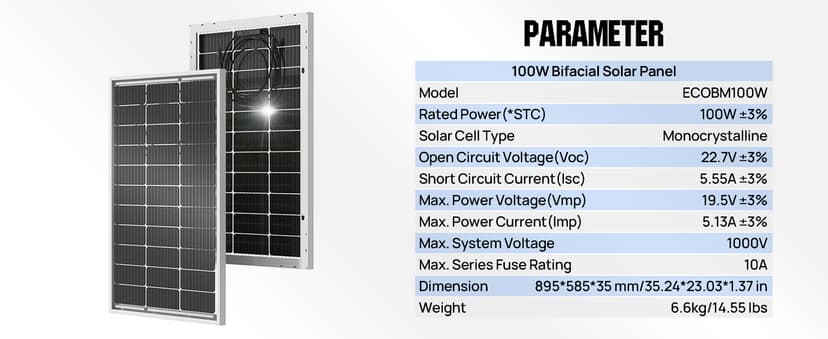 ECO-WORTHY 1000W 4KWH Solar Wind Power Kit: 400W Wind Turbine + 6pcs 100W Solar Panel + 2pcs 12V 100Ah Lithium Battery + 24V 3000W Inverter for Home/RV/Boat/Farm/Street Light and Off-Grid Appliances