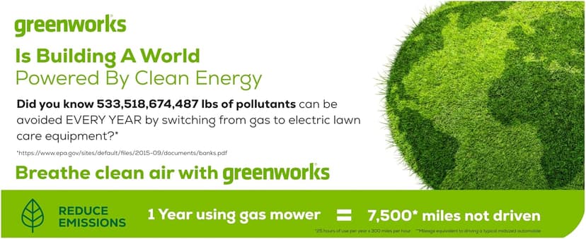 Greenworks 24V 13" Brushless Cordless (Push) Lawn Mower, 4.0Ah Battery and Charger Included