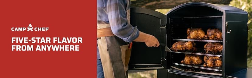 Camp Chef XXL Pro Vertical Smoker - Wifi Enabled & Precise Temp Control - Outdoor Cooking Equipment - Grey