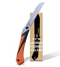 RUITOOL Japanese Hand Saw 6 Inch Double Edge Sided Pull Saw Ryoba SK5 Flexible Blade 14/17 TPI Flush Cut Beech Handle Wood Saw for Woodworking Tools