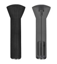 OutdoorLines Waterproof Outdoor Patio Heater Covers with Zipper and Storage Bag, Dust-proof UV-Resistant Windproof Propane Heavy Duty Heater Cover for Standing Heater, 1 Pack-89Hx33Dx19B inch Black