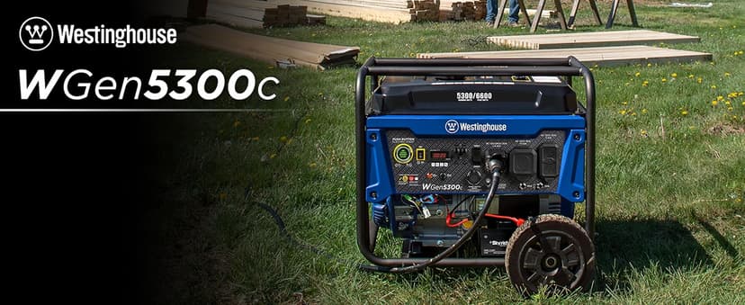 Westinghouse 6600 Watt Home Backup Portable Generator, Remote Electric Start with Auto Choke, Transfer Switch Ready, RV Ready, CO Sensor