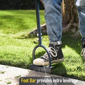 Colwelt Saw-Tooth Edger Lawn Tool, Half Moon Lawn Edger with T-Grip, Sidewalk Grass Long Handled Step Edger, 38-Inch