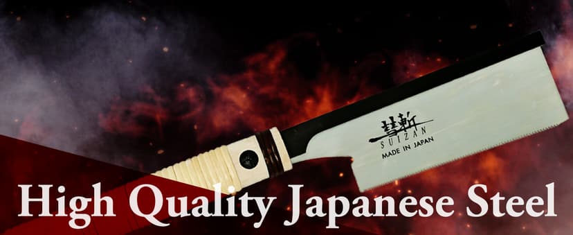 SUIZAN Dozuki Dovetail Saw 6" Crosscut - Professional Japanese Pullsaw Handsaw Woodworking Tools