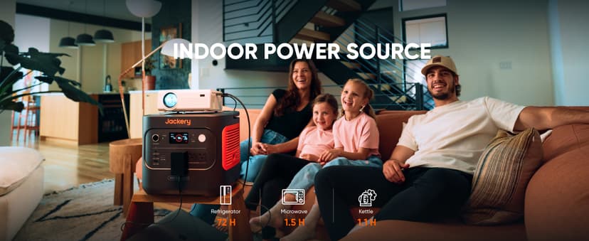 Jackery Solar Generator 2000 v2 with 2x200W Solar Panels, 2042Wh/2200W LiFePo4 Portable Power Station, 20ms UPS Home Backup, USB-C PD 100W Fast Charging for Power Outages, Emergencies, Camping & RVing