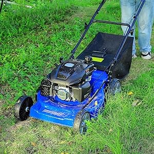 BILT HARD 21 Inch Self Propelled Lawn Mower, 3-in-1 Gas Lawnmower with 201cc 4-Cycle Engine, Bagging, Mulching and Side Discharge, Adjustable 8-Positions Cutting Height, Easy Start