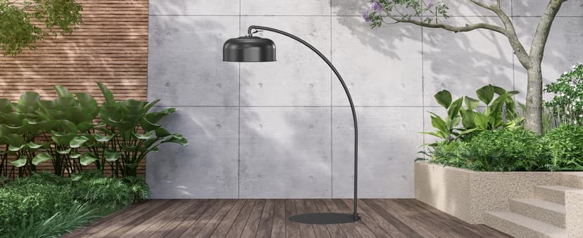 EAST OAK Patio Heater 3000W, Commercial Arch Outdoor Heater 3 Heat Settings, Tip-over & Overheat Protection, Instant Heat Electric Heater for Restaurant, Patio, Backyard, Garage, 240V Black