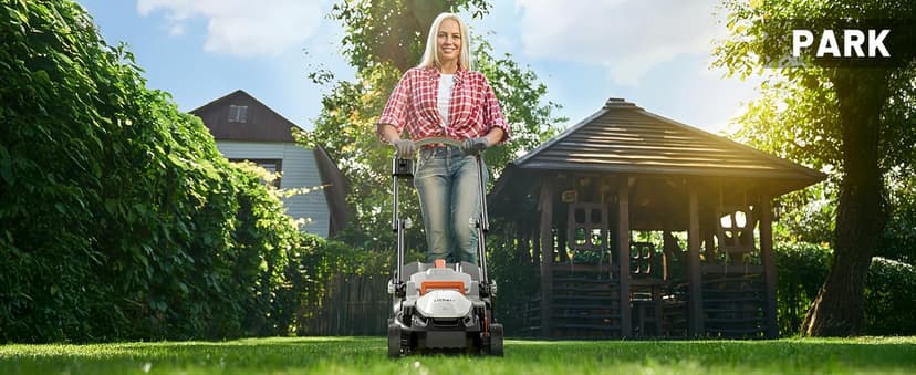 Litheli Cordless Lawn Mower 13 Inch, 20V Electric Lawn Mowers for Garden, Yard and Farm, 5 Heights Adjustment, Light Weight,with 4.0Ah Portable Battery.