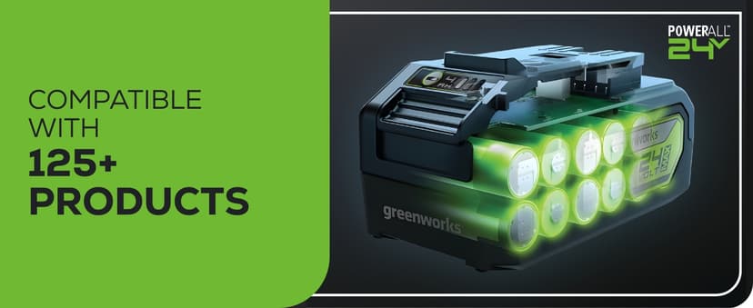 Greenworks 48V (2x24V) 17" Brushless Mower+12" String Trimmer +320CFM Blower,(2) 4.0Ah Batteries and 2A Dual Port Charger