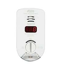 Kidde Carbon Monoxide Detector, Propane, Natural, Methane, & Explosive Gas Alarm, Plug-In Wall with 9-Volt Battery Backup, Digital LED Display