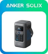 Anker SOLIX C300 Portable Power Station, Outdoor 288Wh LiFePO4 Battery, 300W (600W Surge) Solar Generator, 140W Two-Way Fast Charging, for Camping, Traveling, and Emergencies (Solar Panel Optional)