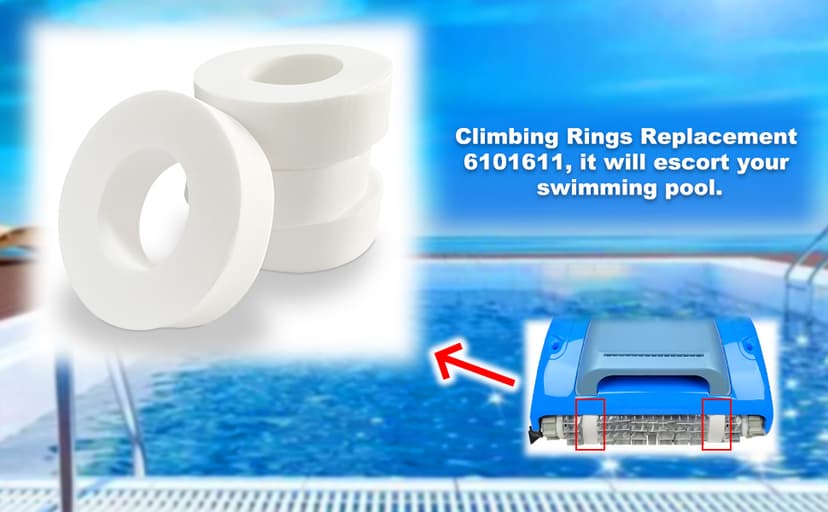Climbing Rings Replacement for Dolphin Robotic Pool Cleaners 6101611,Compatible with M200, M400, M500, DX3, DX4, DX6 and More.(4 Pack)