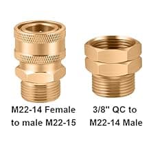 18FT Telescoping Pressure Washer Wand, Pressure Washer Extension Wands, Power Washer Gutter Cleaner with 5 Spray Nozzle Tips, 2 Hose Adapters