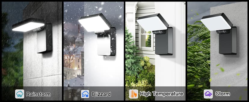 40W LED Wall Lights Outdoor Rotatable 360 Degree LED Wall Pack 4000LM 5000K Security Flood Light Switch Control Waterproof IP65 for Garage Yard Barn Porch