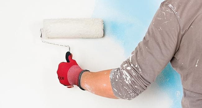 COOLJOB Gardening Gloves for Men, 2 Pairs Breathable Rubber Coated for Garden Weeding Landscaping, Outside Work for Lawn Yard, Men's Medium Size, Black & Red