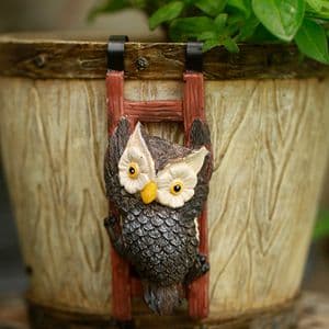 Garden Statues Flowerpot Landscaping Tree-Hugger Fairy Plant Pot&Vase Hugger, Mini Decorative Climber Clingers (3Pack Elephant)