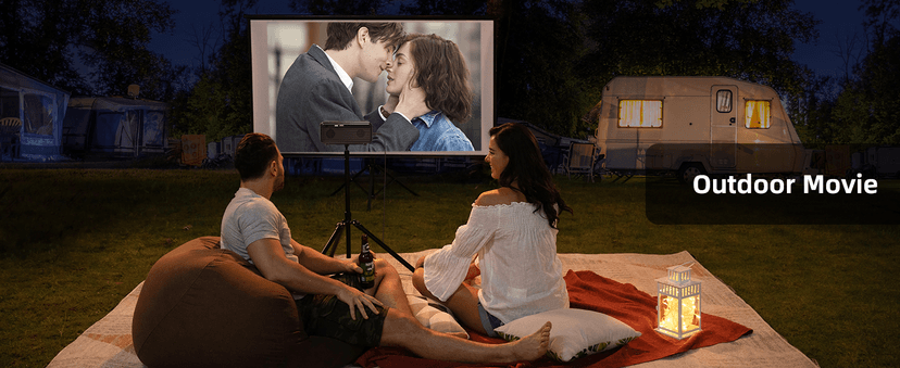FUDONI Projector with WiFi and Bluetooth 4K Supported, Upgraded Outdoor Movie Projectors Native 1080P FHD 12000L, Video Proyector for Home Theater, Compatible w/HDMI/USB/iOS/Android/Windows/TV Stick