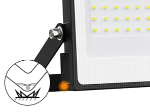 Onforu 100W Flood Lights Outdoor, 9000lm Bright LED Work Light with Plug, 6500K Daylight White LED Flood Lighting, IP66 Waterproof Security Yard Lights for Yard Garage Stadium 2 Pack