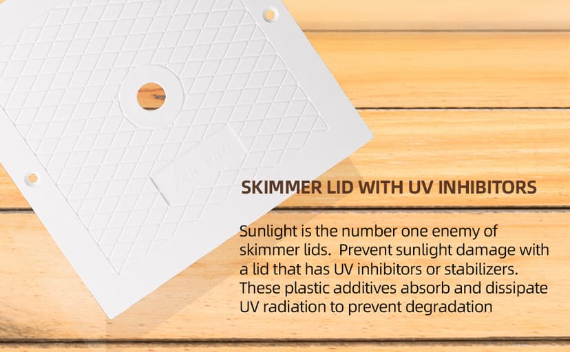 (2-Pack) The Exact 10'' Skimmer Lid Replacement | Compatible with Hayward SPX1082E, SP082, 1083, 1084,1085, and SP1086 | Made of Heavy-Duty Plastic and Fits Perfect Like A Glove