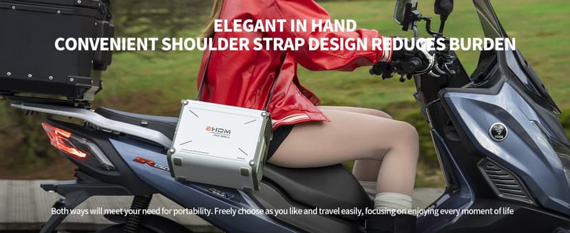 EHOM Portable Power Station 350W (Peak 700W), EP350 299Wh Solar Generator with 120V Pure Sine Wave AC/USB/Car Outlets, Backup Lithium Battery Generator for CPAP Outdoor RV Camping Emergency Blackout