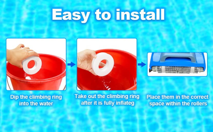Climbing Rings Replacement for Dolphin Robotic Pool Cleaners 6101611,Compatible with M200, M400, M500, DX3, DX4, DX6 and More.(4 Pack)