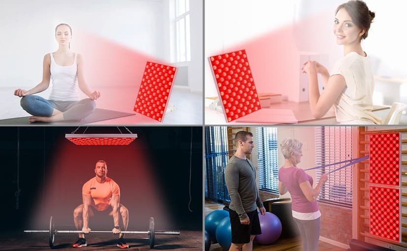 Red Light Therapy Lamp, Red Light Therapy for Body, Infrared Light Therapy Panel for Face with Stand, 660nm Red and 850nm Near Infrared LED Red Light Therapy Device at Home for Face and Body (2 Pack)