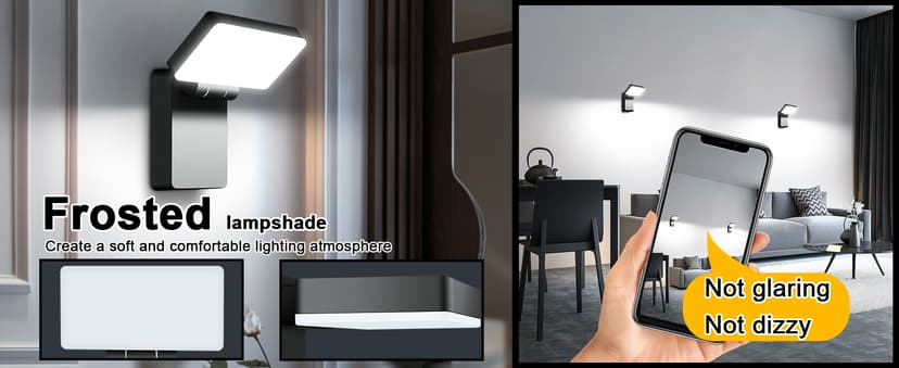 40W LED Wall Lights Outdoor Rotatable 360 Degree LED Wall Pack 4000LM 5000K Security Flood Light Switch Control Waterproof IP65 for Garage Yard Barn Porch