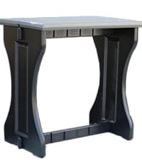 Single Bar Deep Grey Top & Black Base Ideal for Patio Hot Tub Area Backyard Durable WeatherResistant Design Easy Nohardware Assembly Proudly Made in USA