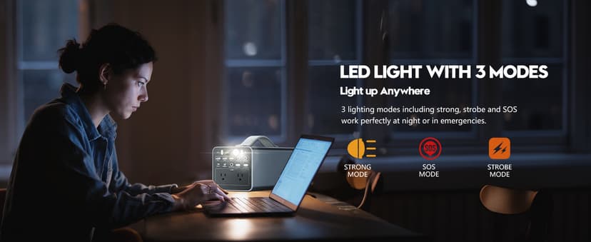 300W Portable Power Station, 299.7Wh Power Bank with AC Outlet, Dual Way 65W PD/USB-C Port, Laptop Charger Battery Pack Power Supply, Solar Generator for Camping Home Emergency