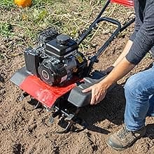 Toro Compact Front Tine Tiller, 99cc 4-Cycle Engine, 11, 16 or 21 Inch Adjustable Tilling Width, 11" Max Tilling Depth, Removable Side Shields, Model: 58604