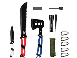 MOSSY OAK 3 in 1 Folding Saw, Pruning Hand Saw with Wood, Metal and PVC Blade, Camping Saw for Backpacking, Hunting and Bushcraft, Pouch Included