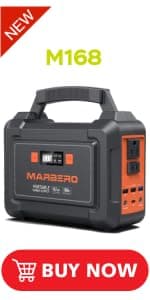 MARBERO Portable Power Station 88Wh Camping Lithium Battery Solar Generator Fast Charging with AC Outlet 120W Peak Power Bank(Solar Panel Optional) for Home Backup Outdoor Emergency RV Van Hunting