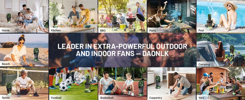 Portable Misting Fan with Remote & 30000mAh Rechargeable Misting Fans for Outside Patios Camping Beach & Workshops Mist Fan Portable for Outdoor/Indoor 2L Water Tank RGB Light 4 Speeds & Spray