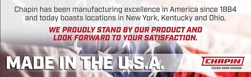 Chapin 20000 Made in USA 1 -Gallon Lawn and Garden Pump Pressured Sprayer, for Spraying Plants, Garden Watering, Weeds and Pests, Polypropylene, Translucent White